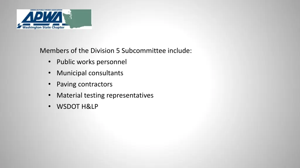 members of the division 5 subcommittee include