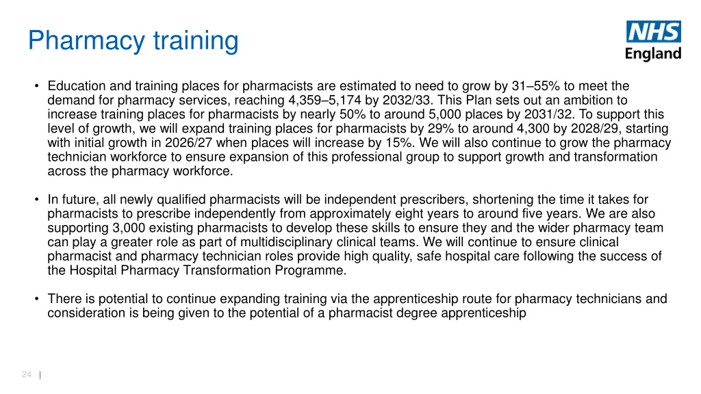 pharmacy training