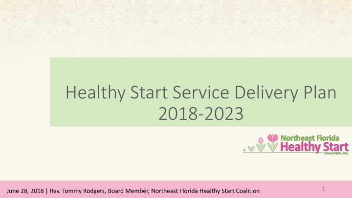 healthy start service delivery plan 2018 2023