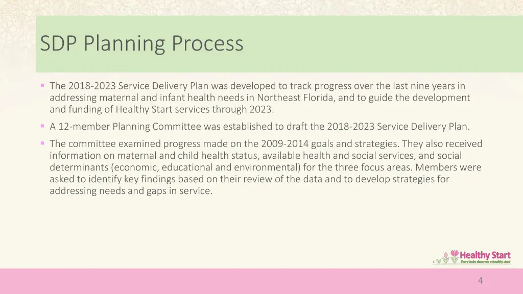 sdp planning process