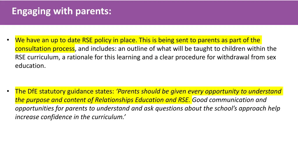engaging with parents
