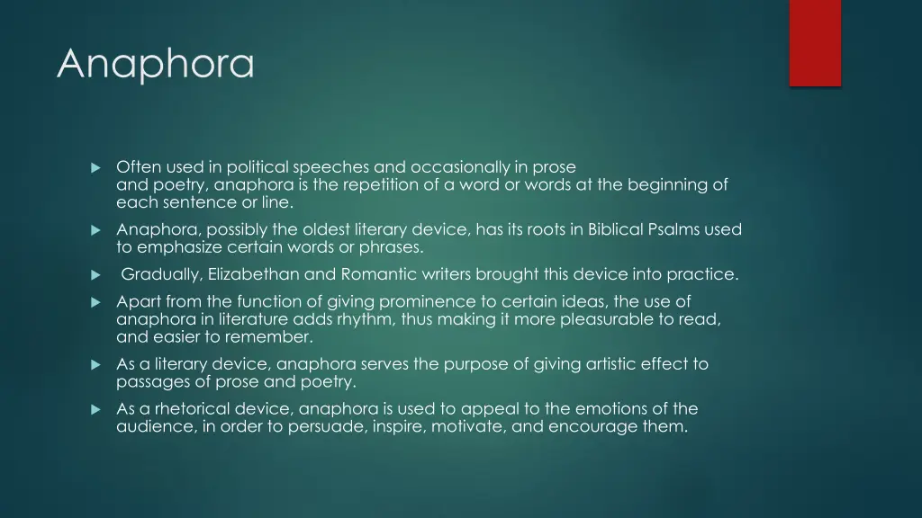 anaphora