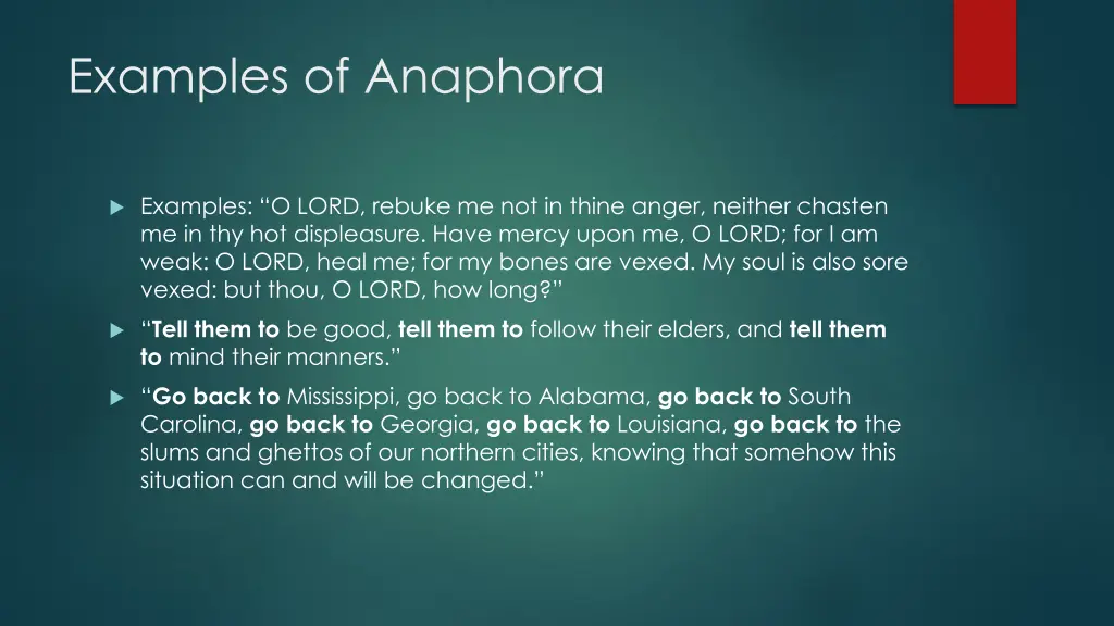 examples of anaphora