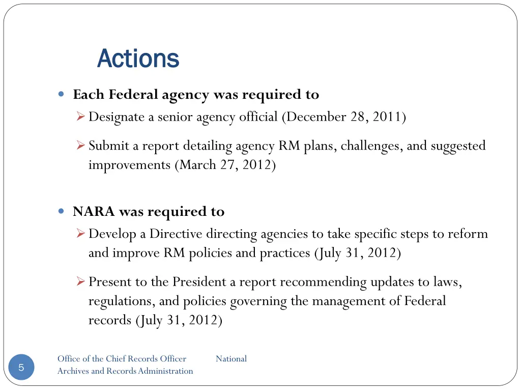 actions actions