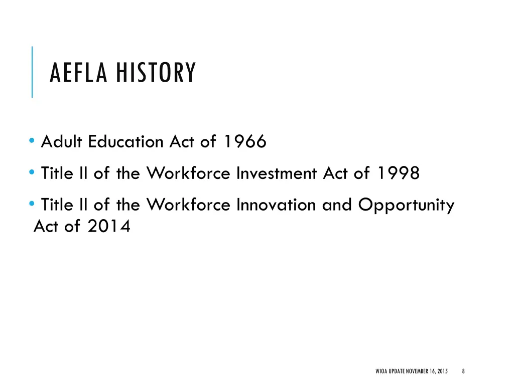 aefla history