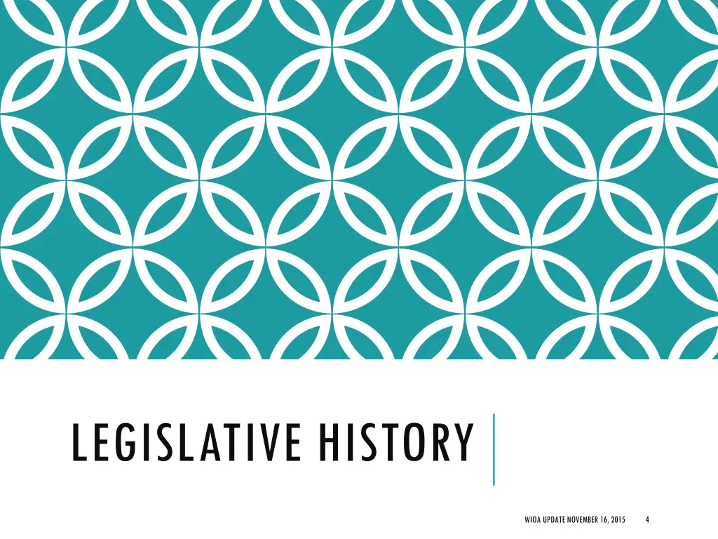 legislative history