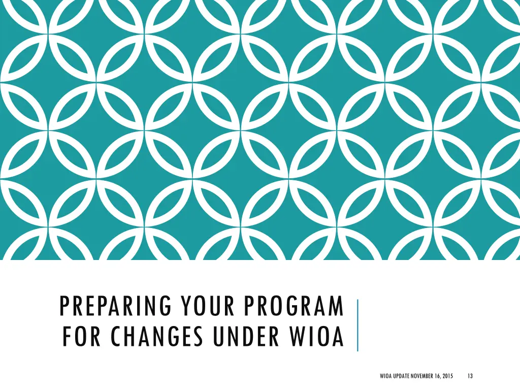 preparing your program for changes under wioa