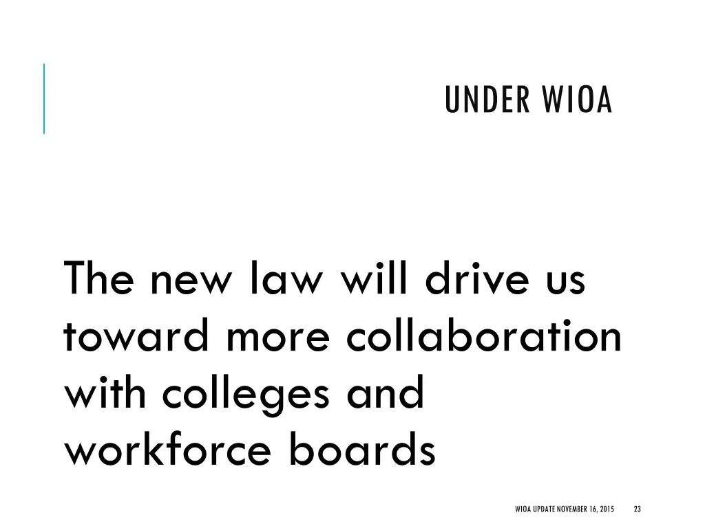 under wioa