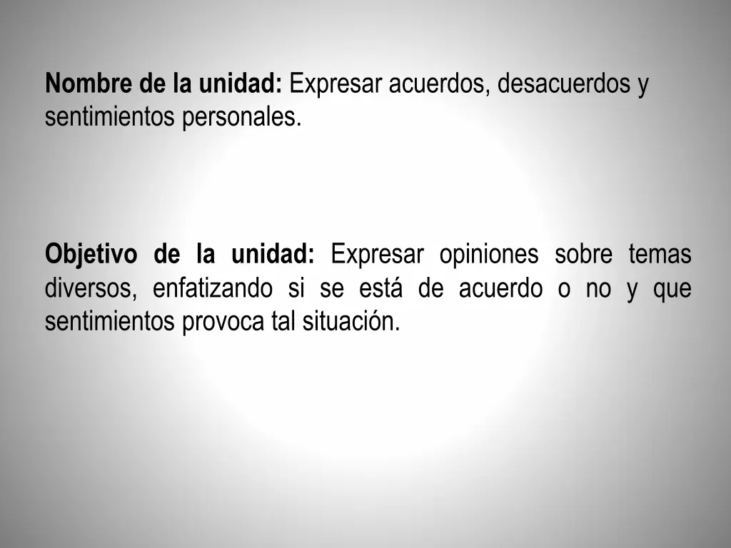 nombre de la unidad expresar acuerdos desacuerdos