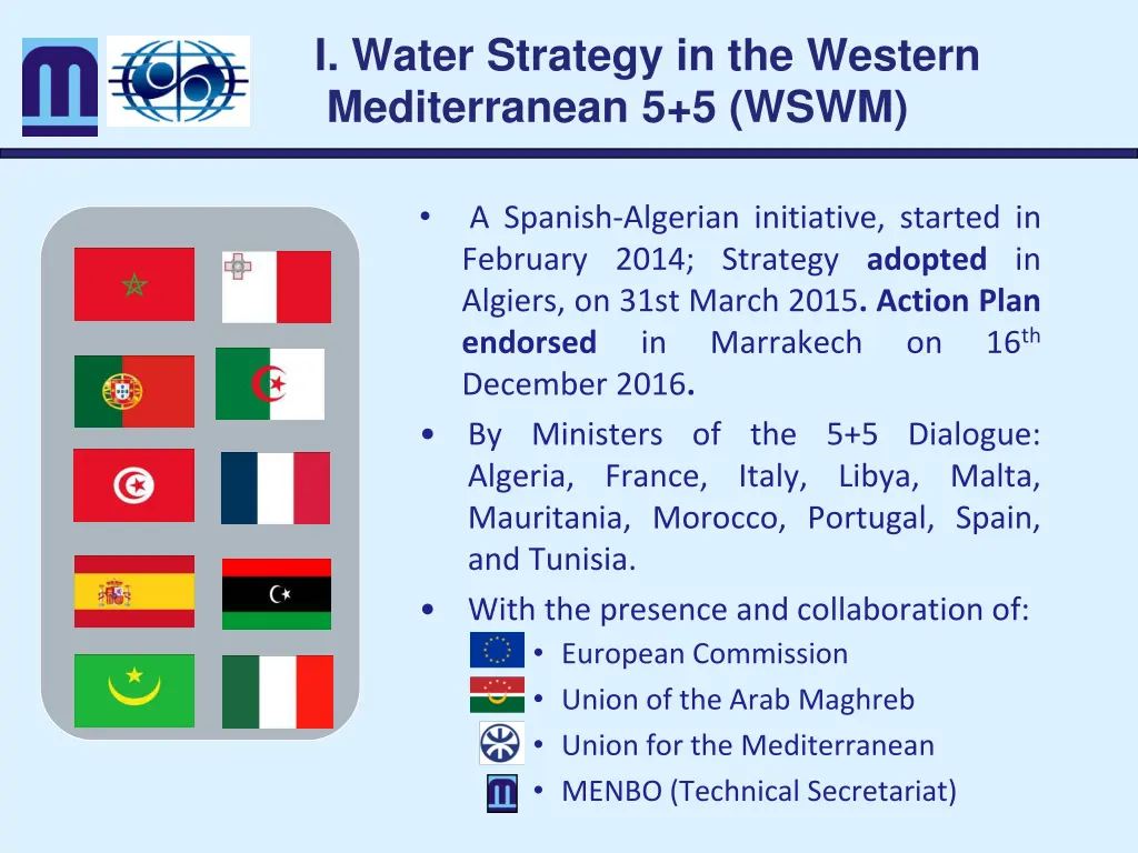 i water strategy in the western mediterranean