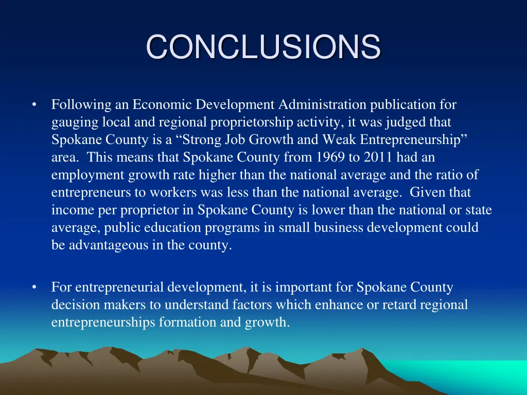 conclusions 1