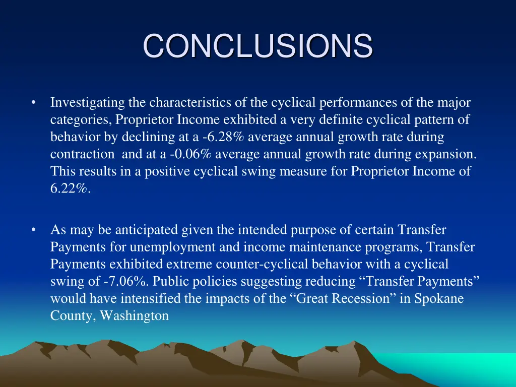 conclusions 2