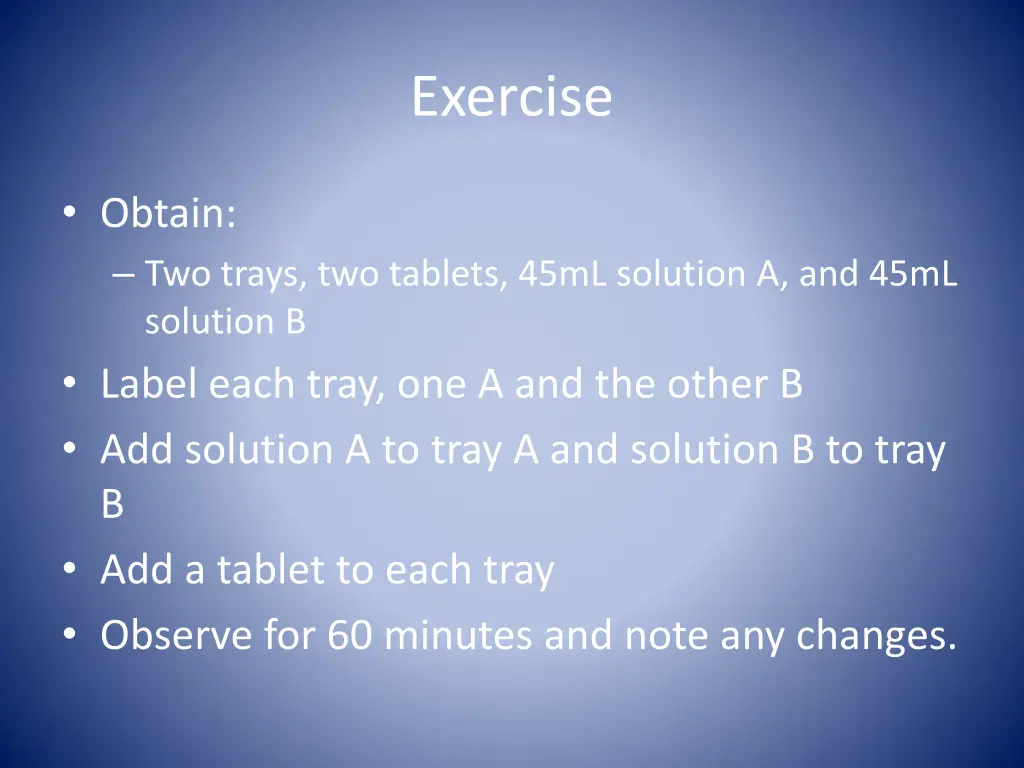 exercise