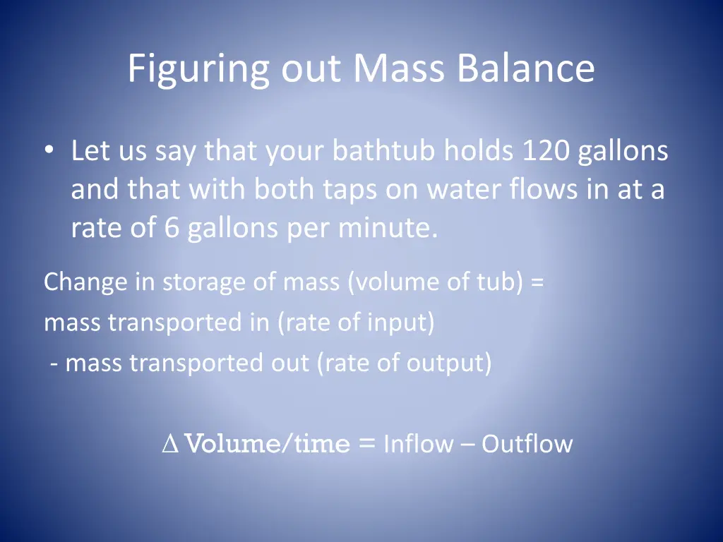 figuring out mass balance 2