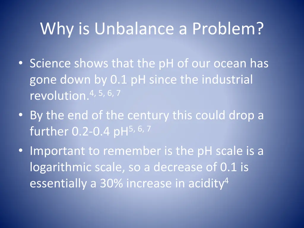 why is unbalance a problem 3