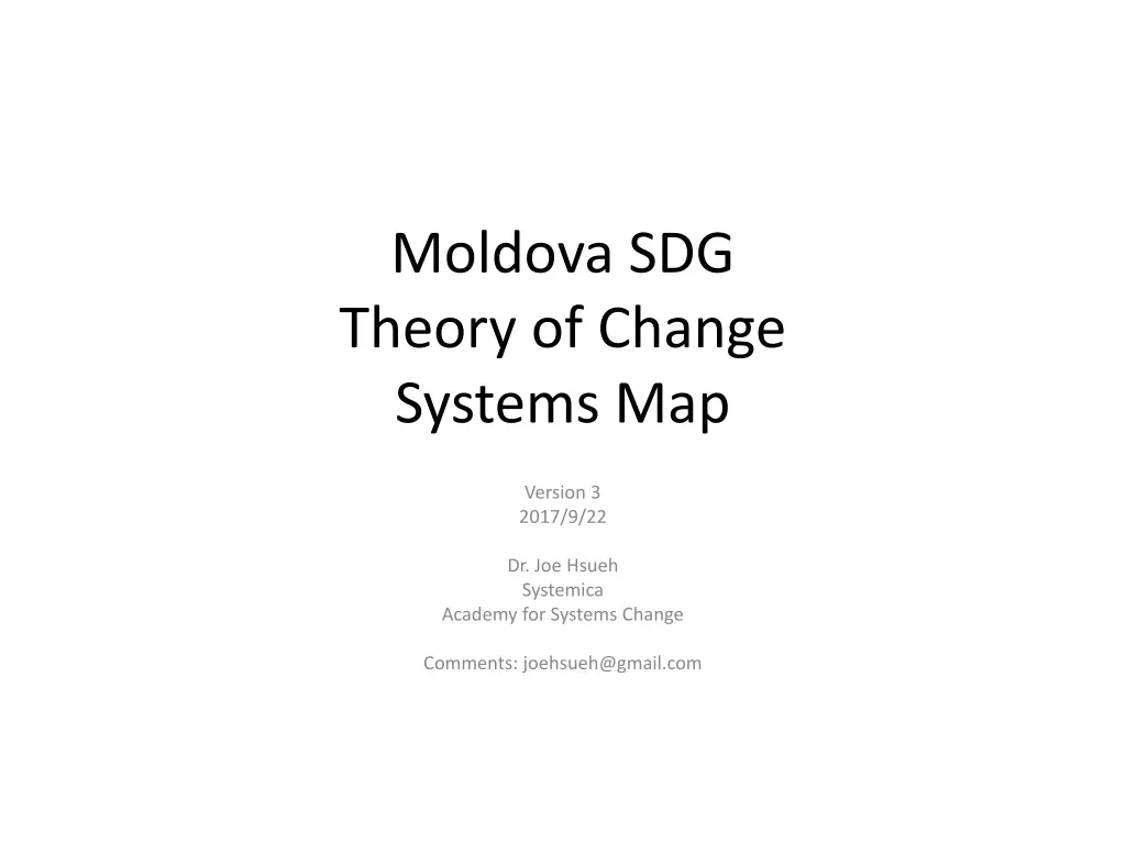 moldova sdg theory of change systems map
