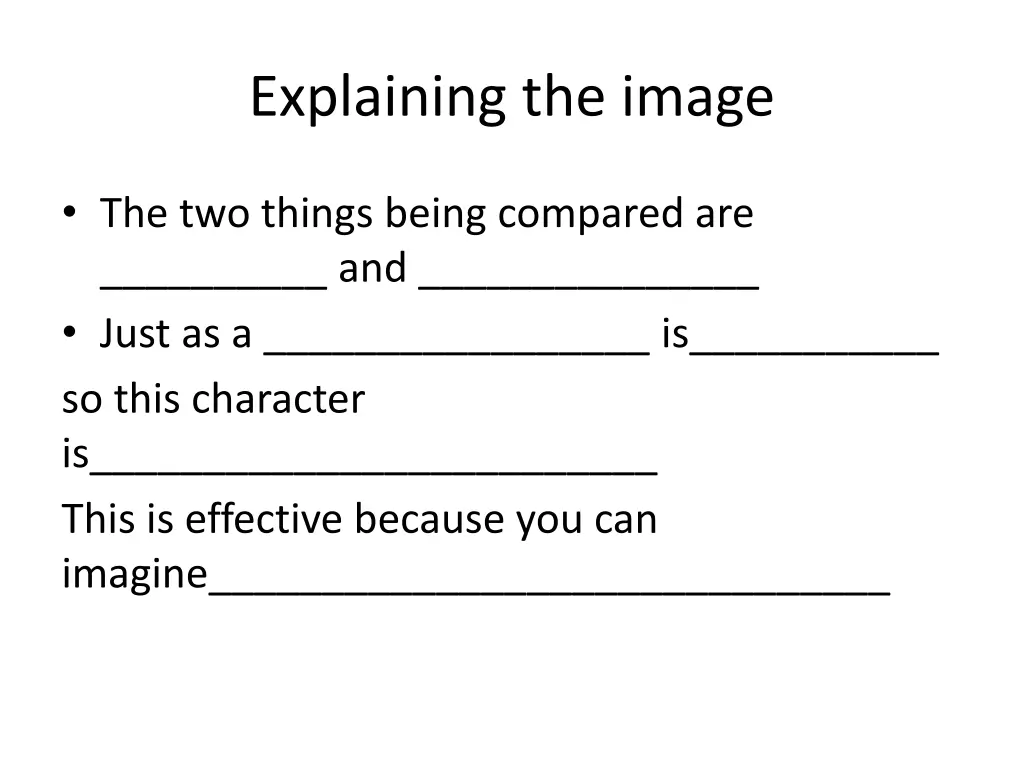 explaining the image