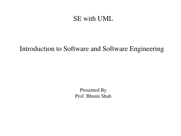 se with uml