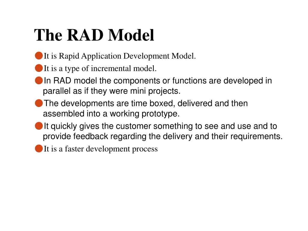 the rad model
