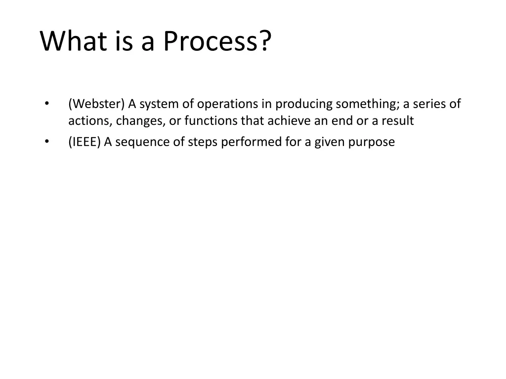 what is a process