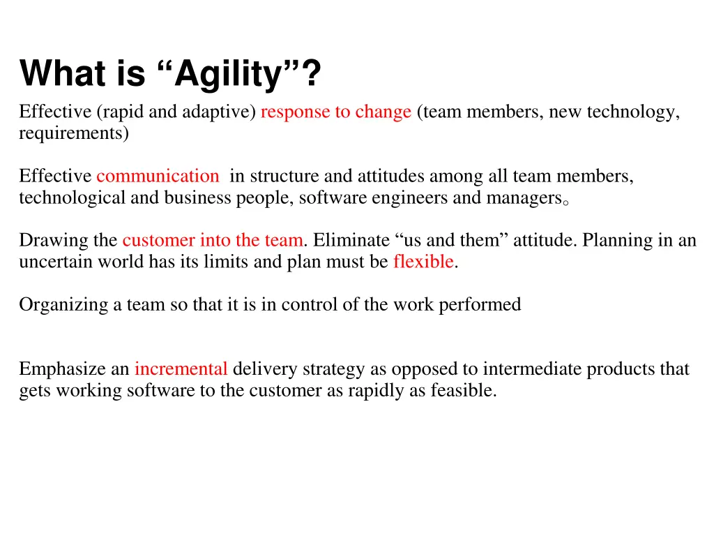 what is agility effective rapid and adaptive
