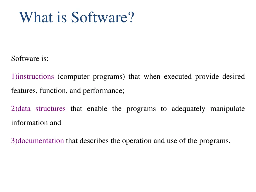 what is software