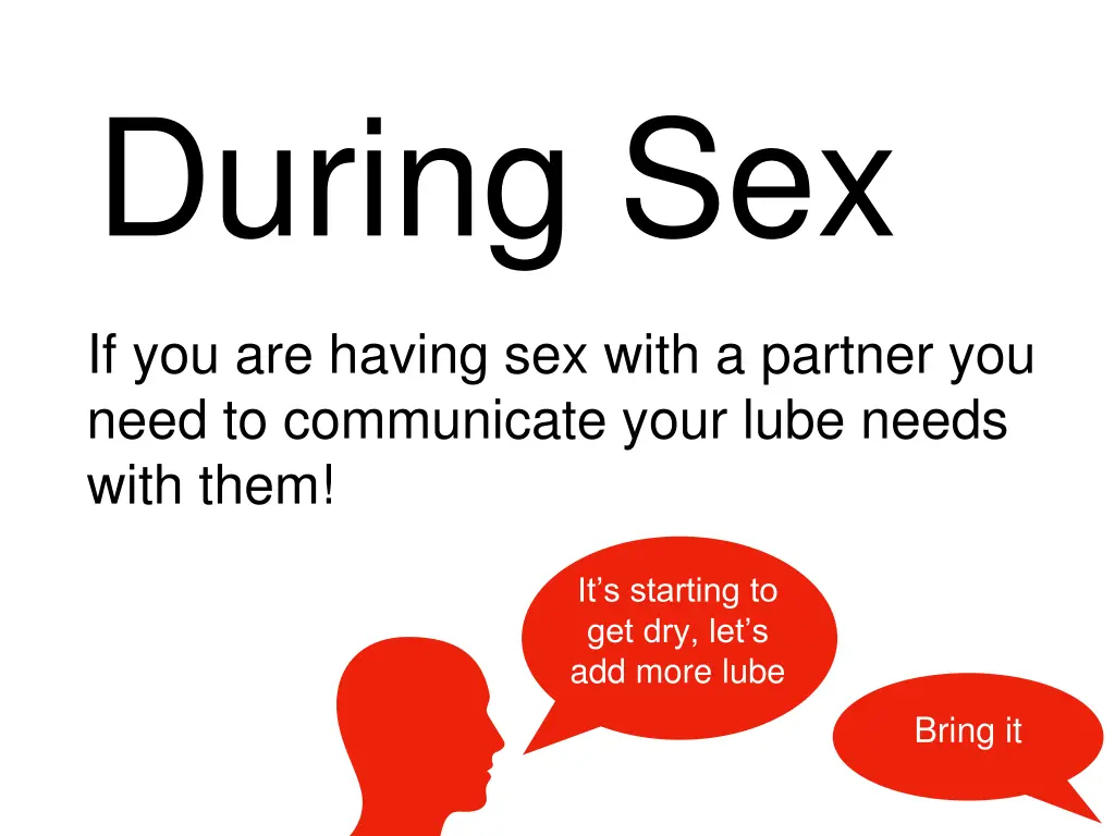 during sex