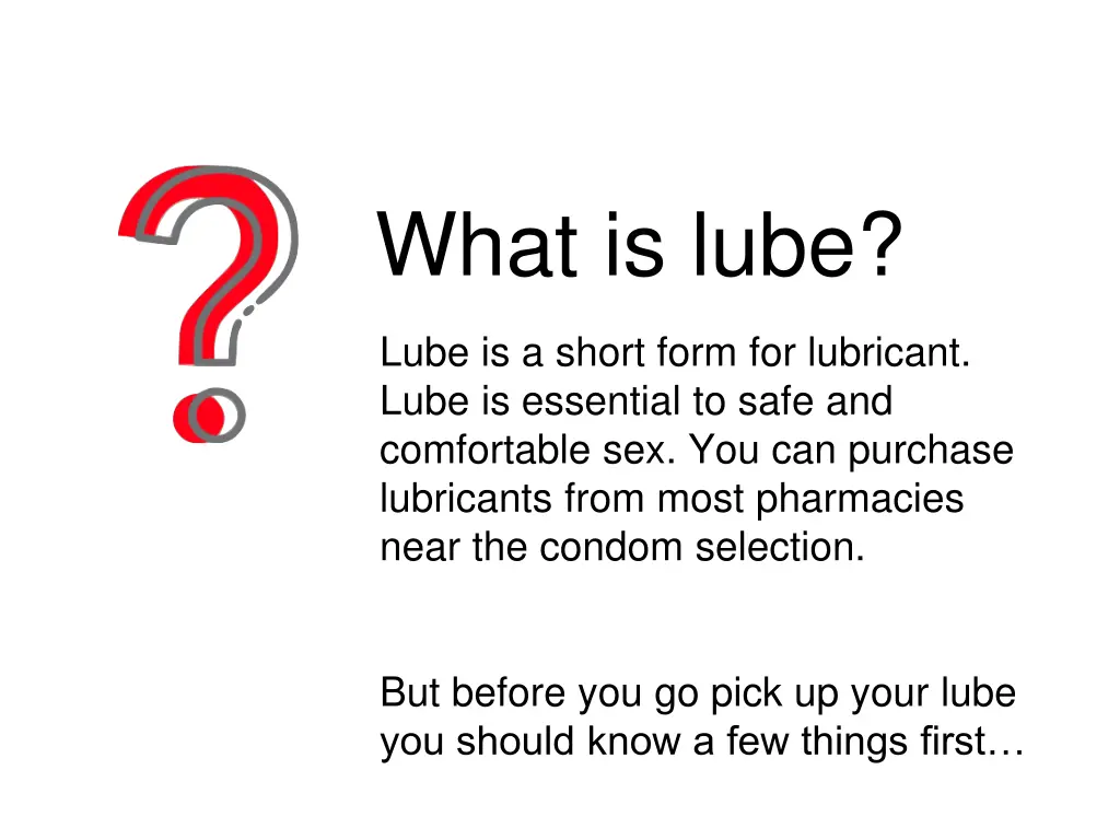 what is lube