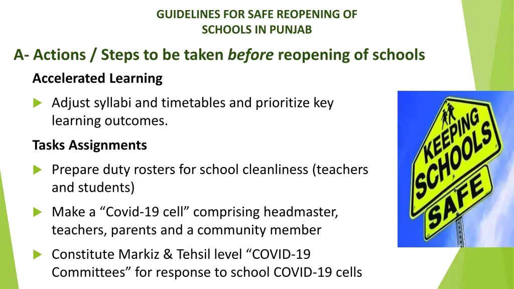 guidelines for safe reopening of schools in punjab 10