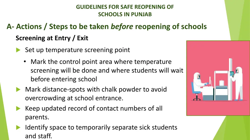guidelines for safe reopening of schools in punjab 11