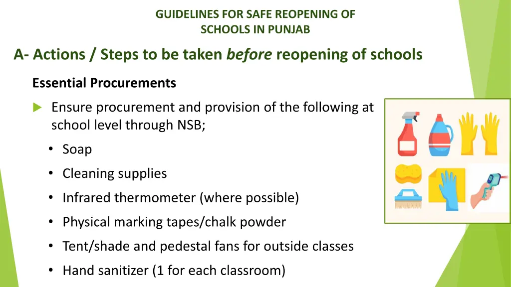 guidelines for safe reopening of schools in punjab 12