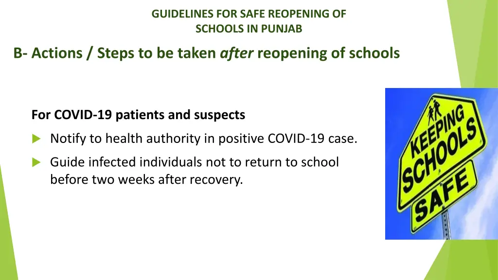 guidelines for safe reopening of schools in punjab 19