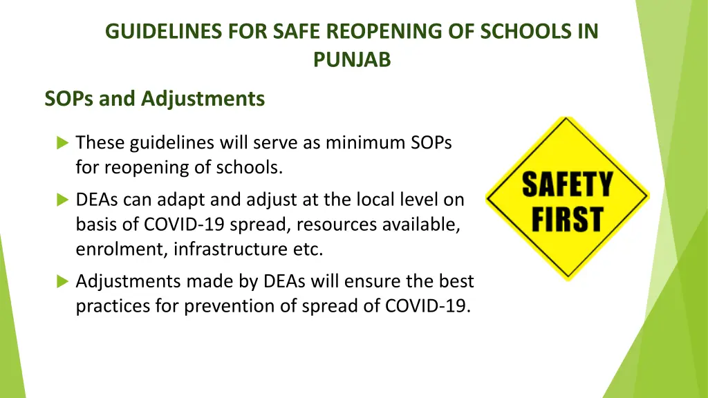 guidelines for safe reopening of schools in punjab 2