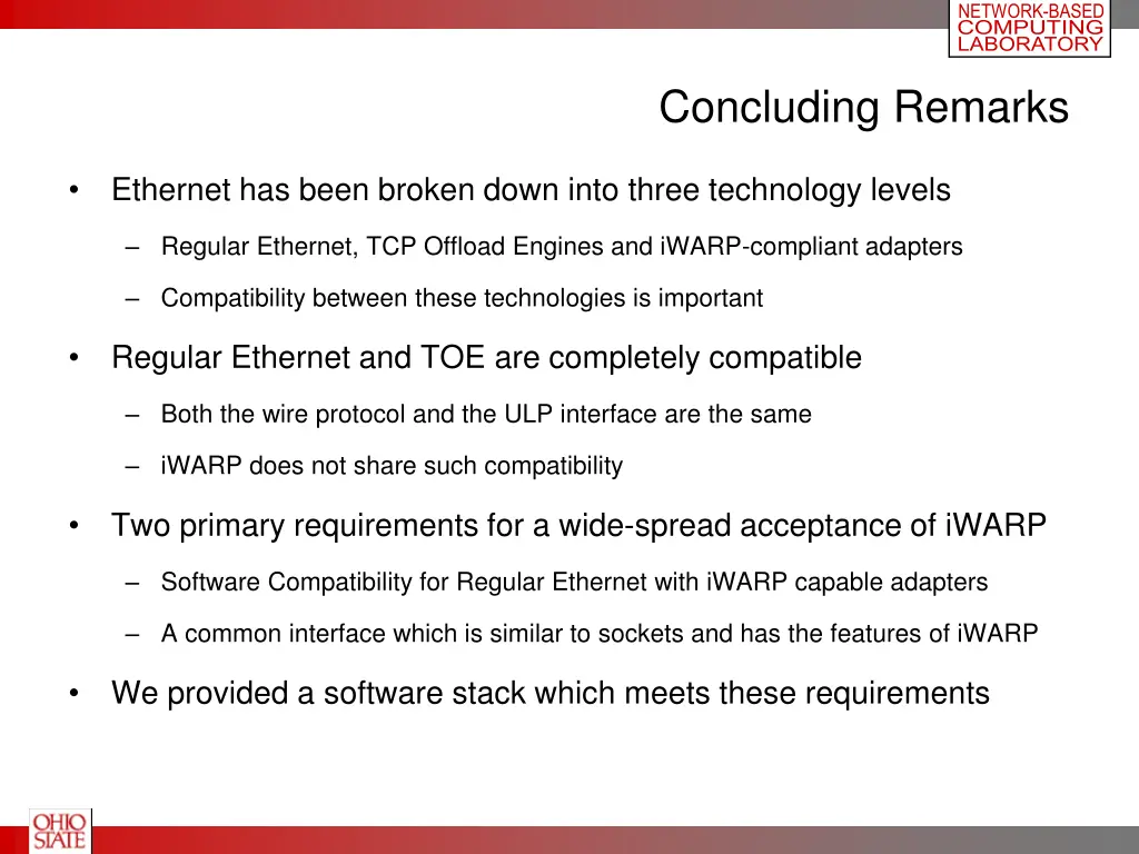 network based computing laboratory 21