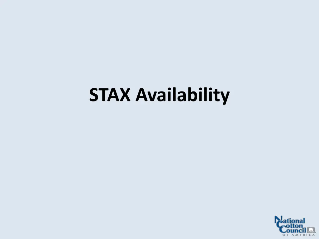 stax availability