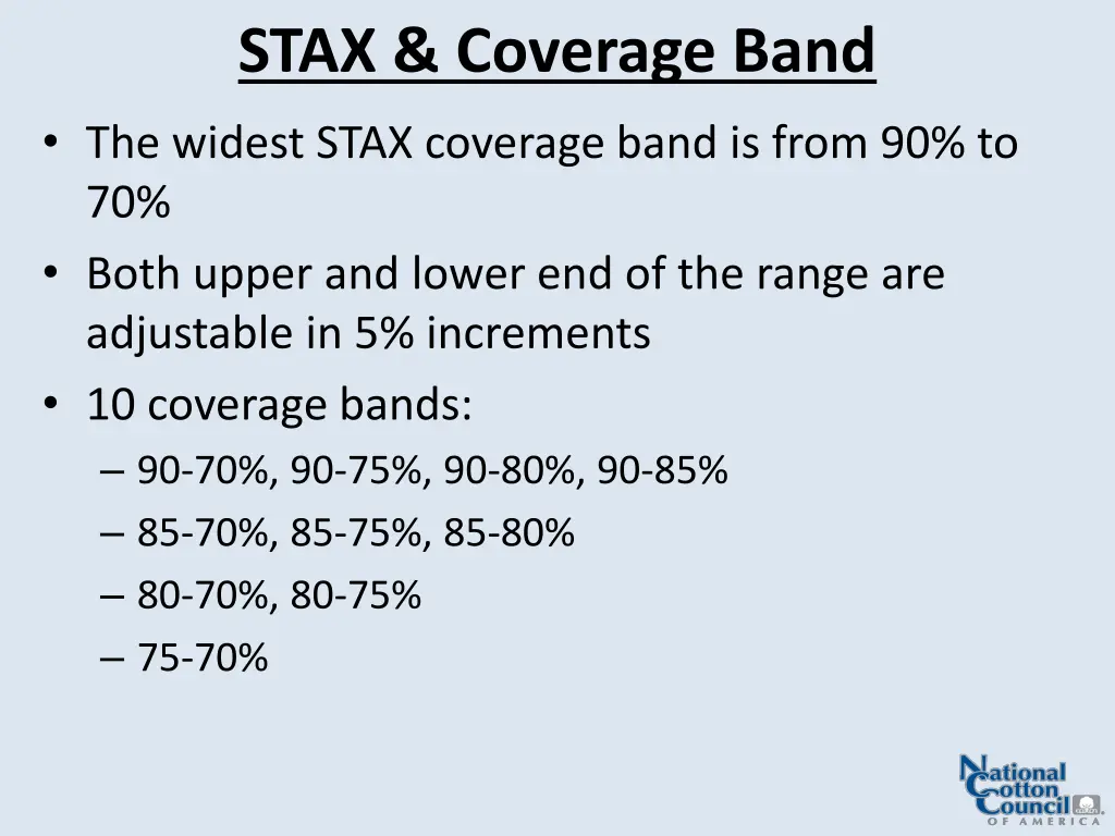 stax coverage band the widest stax coverage band