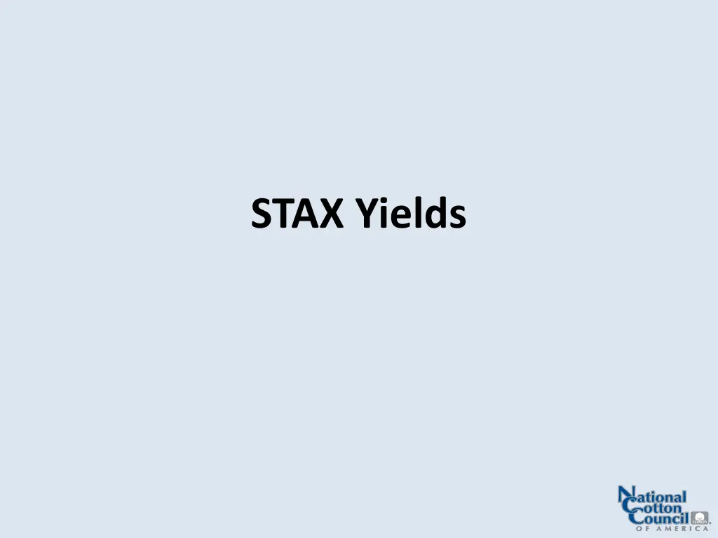 stax yields
