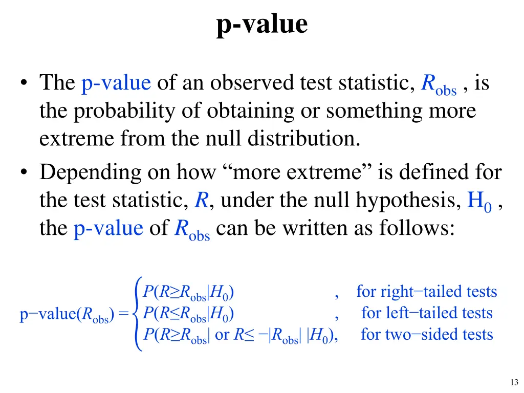 p value