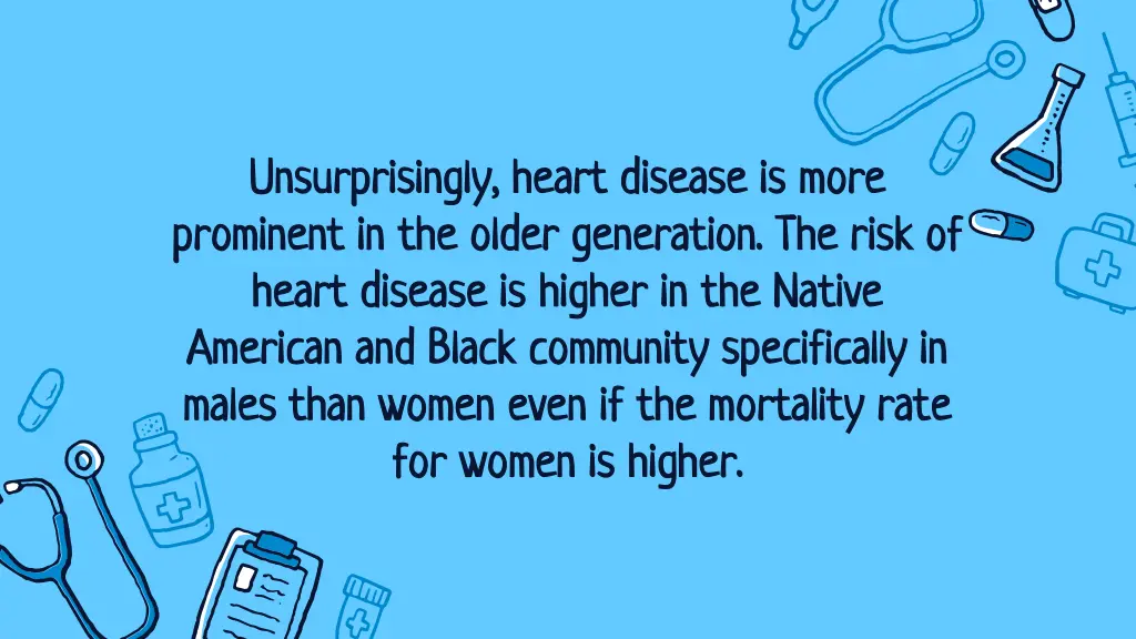 unsurprisingly heart disease is more