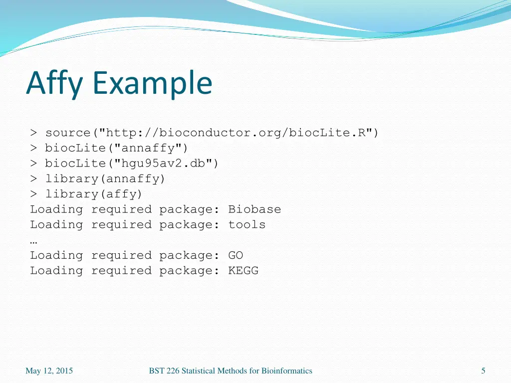 affy example