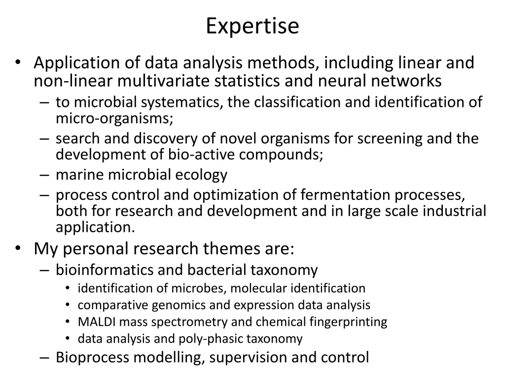 expertise