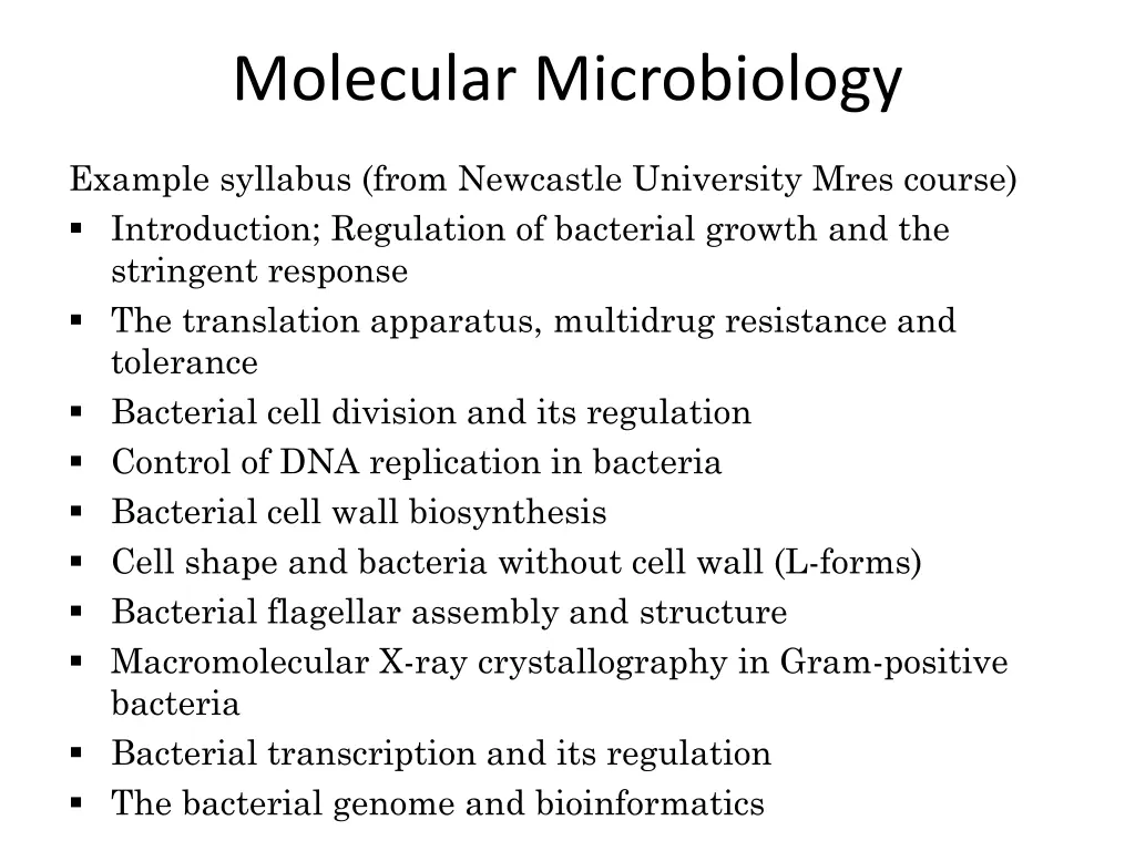 molecular microbiology 2