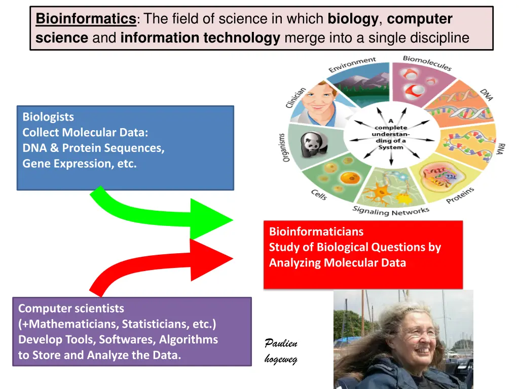 bioinformatics the field of science in which