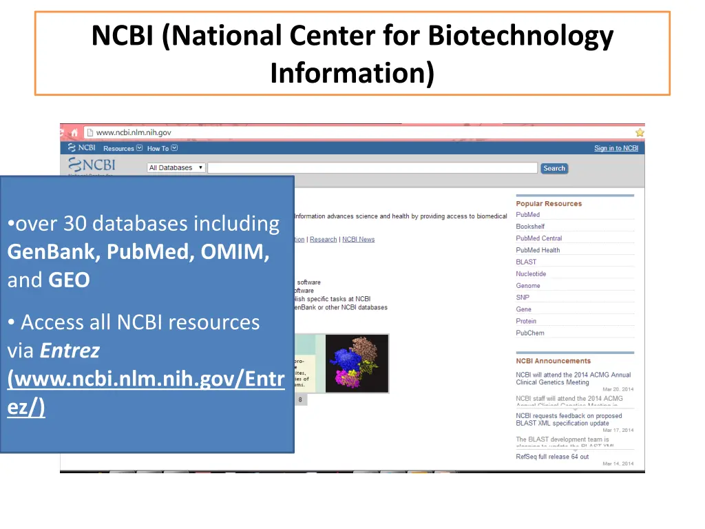ncbi national center for biotechnology information