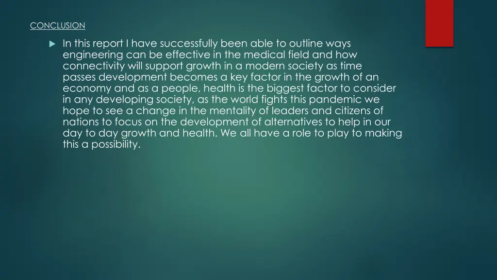 conclusion