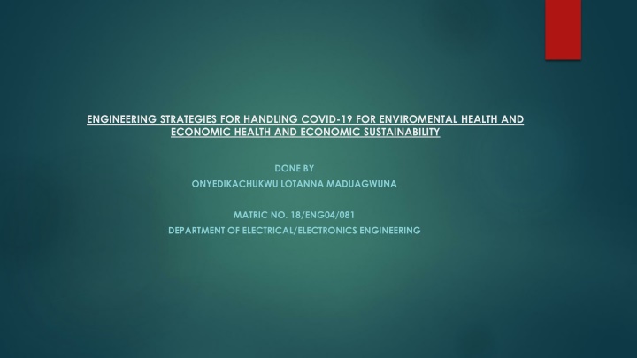 engineering strategies for handling covid