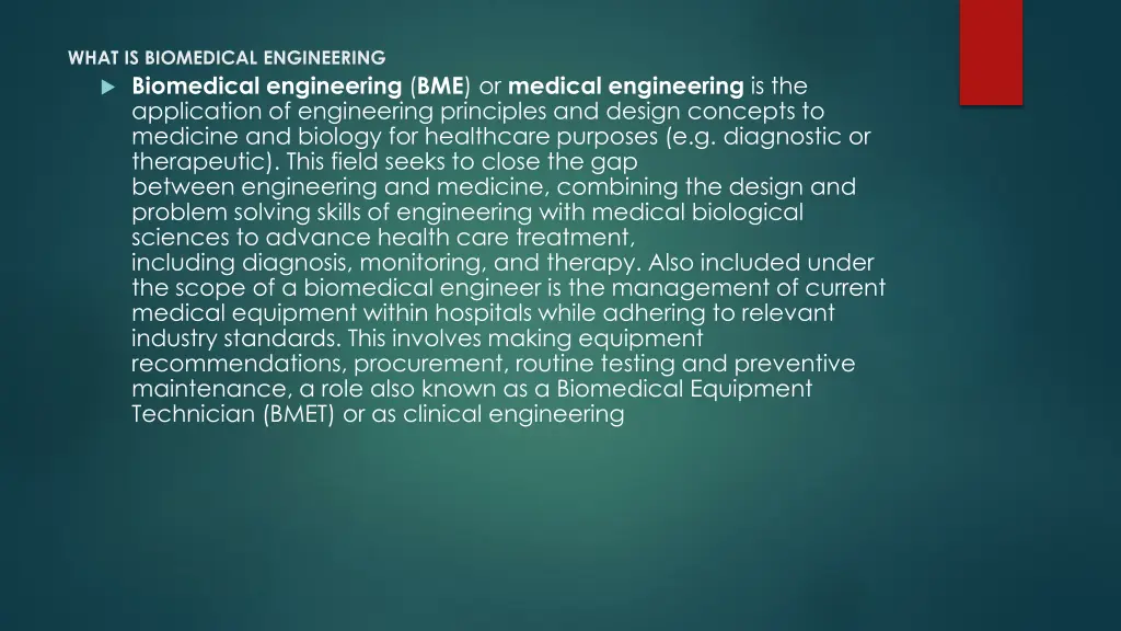 what is biomedical engineering biomedical