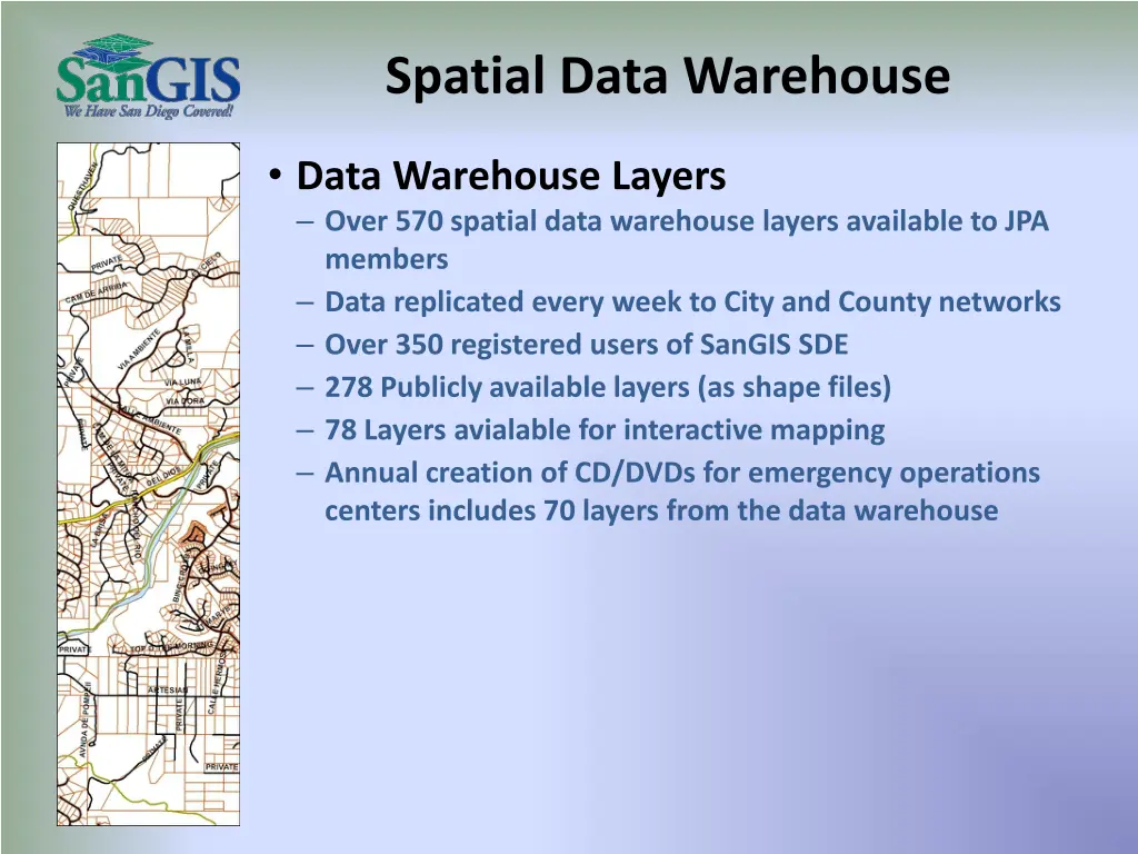 spatial data warehouse