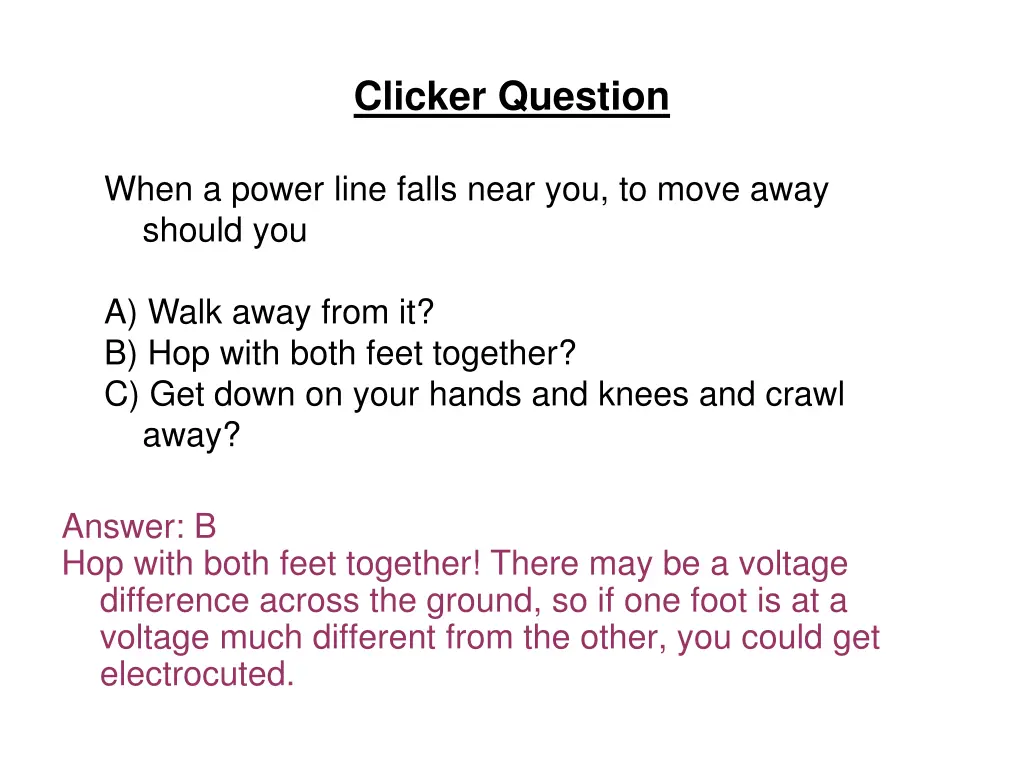 clicker question 1