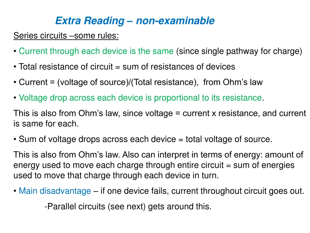 extra reading non examinable